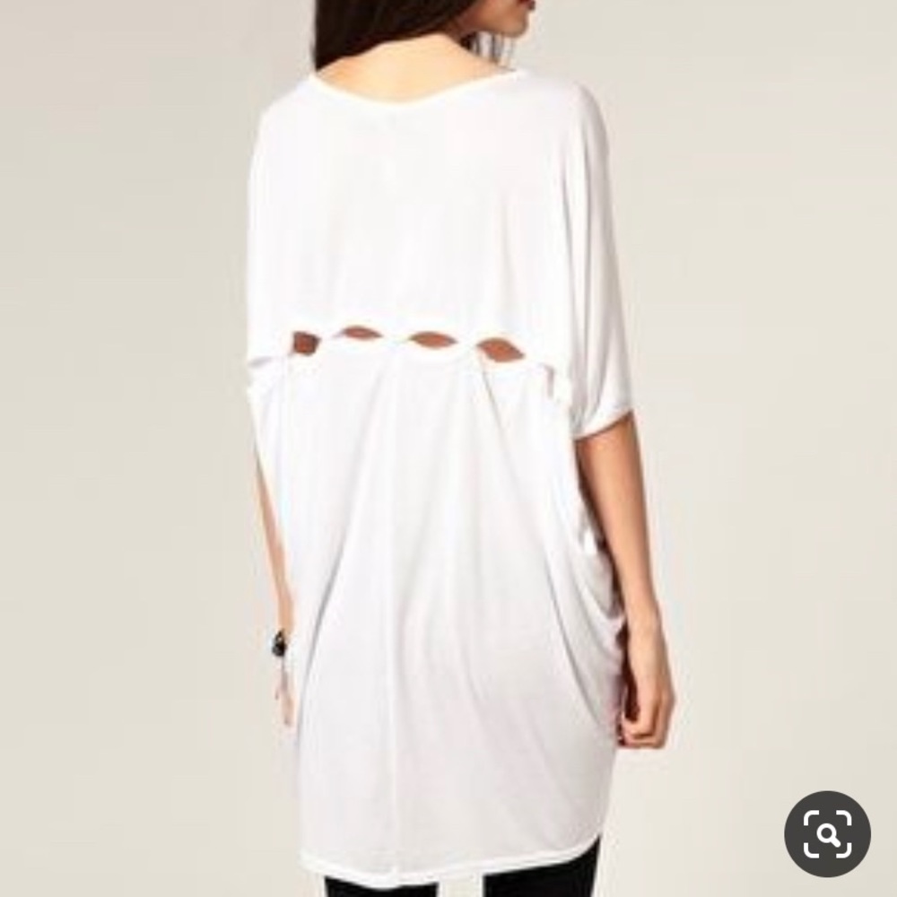 ISO ASOS white high low tunic shirt